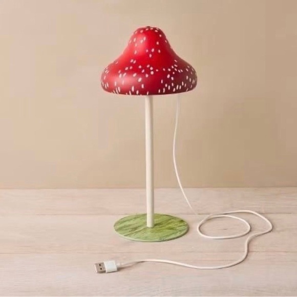 Mushroom Novelty Table Lamp Red John Derian for Target Fall 2024 - Picture 4 of 6